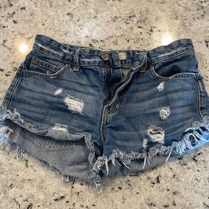 Free People Jean shorts